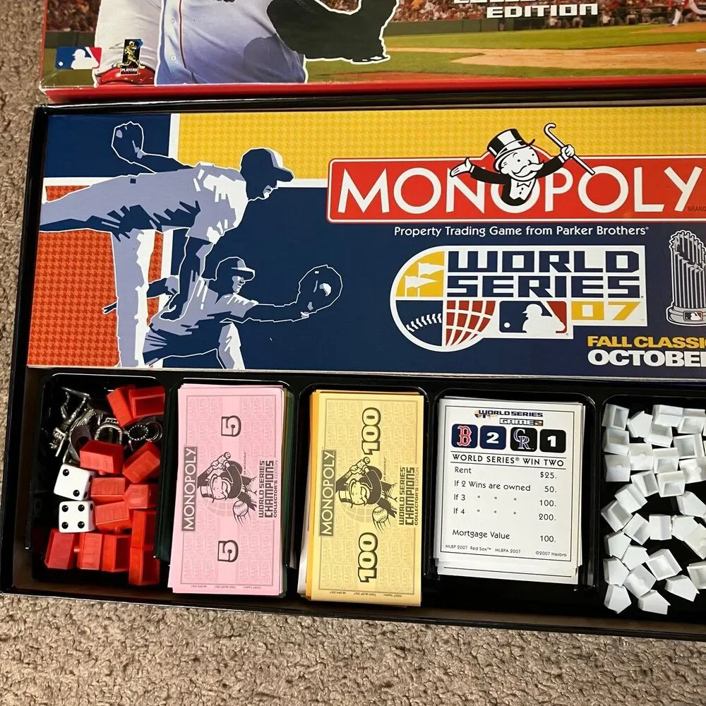 BOSTON RED SOX MLB 2007 WORLD SERIES CHAMPIONS COLLECTORS EDITION MONOPOLY GAME